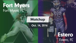 Matchup: Fort Myers High vs. Estero  2016