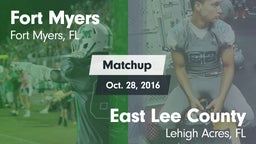 Matchup: Fort Myers High vs. East Lee County  2016