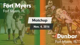 Matchup: Fort Myers High vs. Dunbar  2016