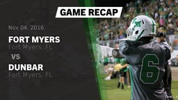 Recap: Fort Myers  vs. Dunbar  2016