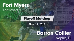 Matchup: Fort Myers High vs. Barron Collier  2016