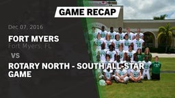 Recap: Fort Myers  vs. Rotary North - South All-Star Game 2016