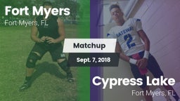 Matchup: Fort Myers vs. Cypress Lake  2018