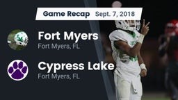 Recap: Fort Myers  vs. Cypress Lake  2018