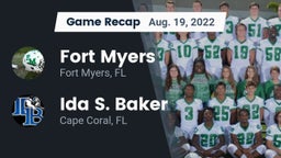 Recap: Fort Myers  vs. Ida S. Baker  2022