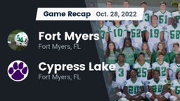 Recap: Fort Myers  vs. Cypress Lake  2022