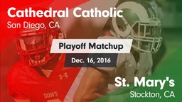 Matchup: Cathedral Catholic vs. St. Mary's  2016