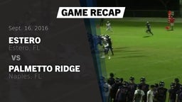 Recap: Estero  vs. Palmetto Ridge  2016