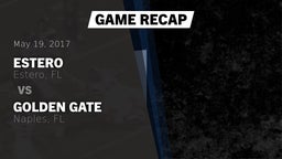 Recap: Estero  vs. Golden Gate  2017