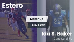 Matchup: Estero  vs. Ida S. Baker  2017