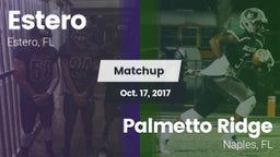 Matchup: Estero  vs. Palmetto Ridge  2017