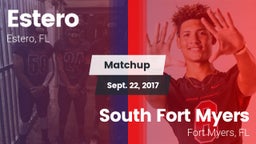 Matchup: Estero  vs. South Fort Myers  2017
