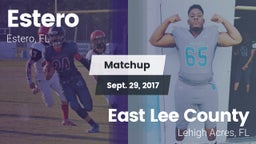 Matchup: Estero  vs. East Lee County  2017