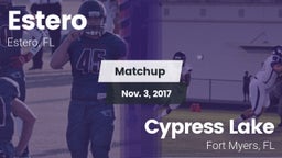 Matchup: Estero  vs. Cypress Lake  2017