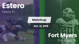 Matchup: Estero  vs. Fort Myers  2018