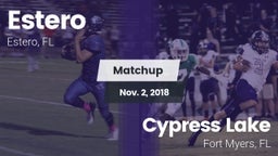 Matchup: Estero  vs. Cypress Lake  2018