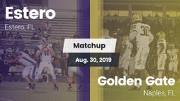 Matchup: Estero  vs. Golden Gate  2019
