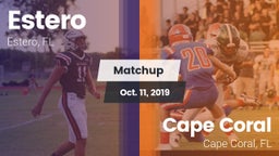 Matchup: Estero  vs. Cape Coral  2019