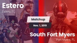 Matchup: Estero  vs. South Fort Myers  2019