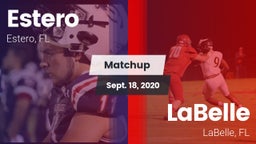 Matchup: Estero  vs. LaBelle  2020