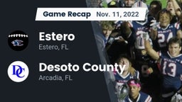 Recap: Estero  vs. Desoto County  2022