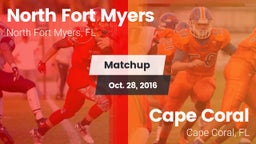 Matchup: North Fort Myers vs. Cape Coral  2016