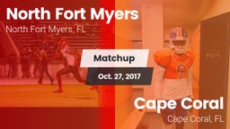 Matchup: North Fort Myers vs. Cape Coral  2017
