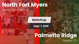 Matchup: North Fort Myers vs. Palmetto Ridge  2018