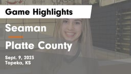 Seaman  vs Platte County Game Highlights - Sept. 9, 2023