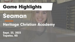 Seaman  vs Heritage Christian Academy Game Highlights - Sept. 23, 2023