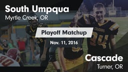 Matchup: South Umpqua High vs. Cascade  2016