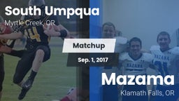 Matchup: South Umpqua High vs. Mazama  2017
