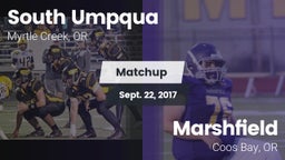 Matchup: South Umpqua High vs. Marshfield  2017