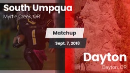 Matchup: South Umpqua High vs. Dayton  2018