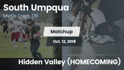 Matchup: South Umpqua High vs. Hidden Valley (HOMECOMING) 2018