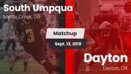 Matchup: South Umpqua High vs. Dayton  2019