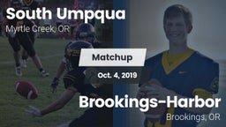 Matchup: South Umpqua High vs. Brookings-Harbor  2019