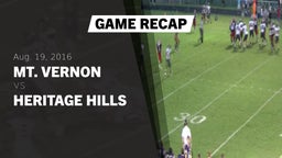 Recap: Mt. Vernon  vs. Heritage Hills  2016