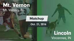 Matchup: Mt. Vernon High vs. Lincoln  2016