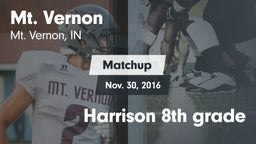 Matchup: Mt. Vernon High vs. Harrison 8th grade 2016