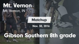 Matchup: Mt. Vernon High vs. Gibson Southern 8th grade 2016