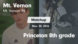 Matchup: Mt. Vernon High vs. Princeton 8th grade 2016
