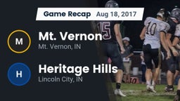 Recap: Mt. Vernon  vs. Heritage Hills  2017