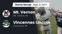Recap: Mt. Vernon  vs. Vincennes Lincoln  2017