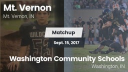 Matchup: Mt. Vernon High vs. Washington Community Schools 2017