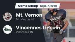Recap: Mt. Vernon  vs. Vincennes Lincoln  2018