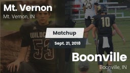 Matchup: Mt. Vernon High vs. Boonville  2018