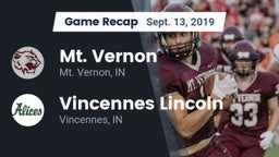 Recap: Mt. Vernon  vs. Vincennes Lincoln  2019