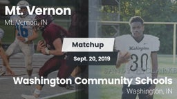 Matchup: Mt. Vernon High vs. Washington Community Schools 2019