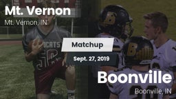 Matchup: Mt. Vernon High vs. Boonville  2019